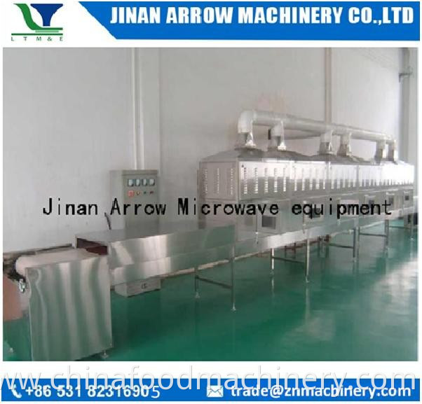 Microwave Microwave drying industrial segment and continue processing line